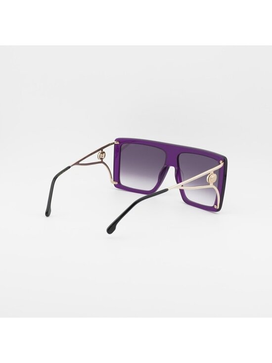 Carrera CA UNICA/SE 0B3V KM Sunglasses Violet Square Frame, Grey Lenses main image 7
